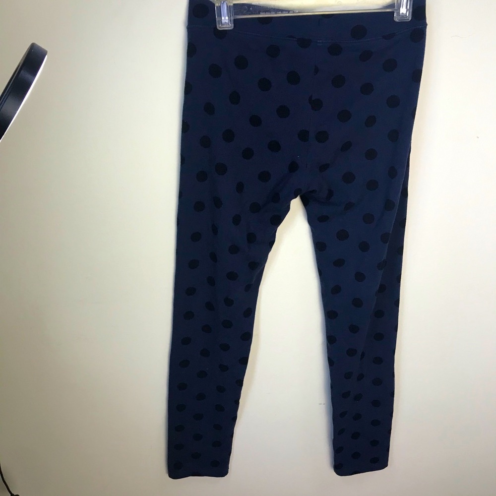 Juicy Couture Cotton Polka Dots Leggings Stretch Logo Heart Charm XL